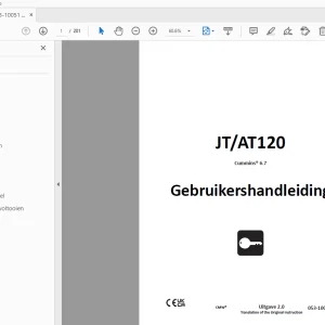 Ditch Witch JT/AT120 Cummins 6.7 Gebruikershandleiding 053-10051 PDF