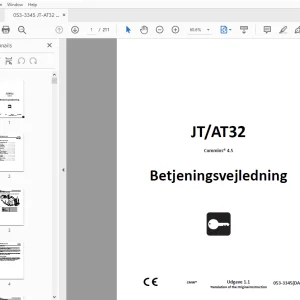 Ditch Witch JT/AT32 Cummins 4.5 Betjeningsvejledning PDF