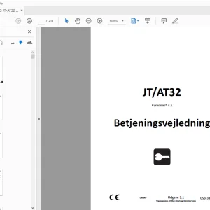 Ditch Witch JT/AT32 Cummins 4.5 Betjeningsvejledning 053-3345 PDF