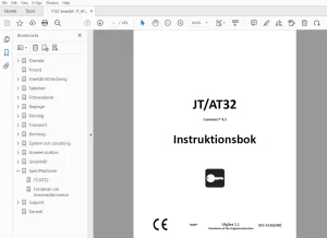 Ditch Witch JT/AT32 Cummins 4.5 Instruktionsbok PDF