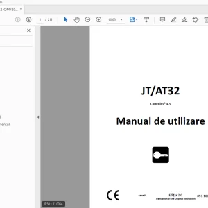 Ditch Witch JT/AT32 Cummins 4.5 Manual de utilizare 053-10006 PDF