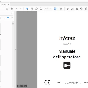 Ditch Witch JT/AT32 Cummins 4.5 Manuale dell’operatore PDF