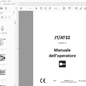 Ditch Witch JT/AT32 Cummins 4.5 Manuale dell’operatore PDF