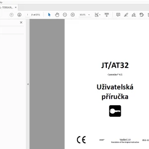 Ditch Witch JT/AT32 Cummins 4.5 Uživatelská příručka 053-3324 PDF