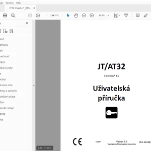 Ditch Witch JT/AT32 Cummins 4.5 Uživatelská příručka 053-3324 PDF