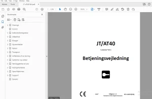Ditch Witch JT/AT40 Cummins B4.5 Betjeningsvejledning PDF