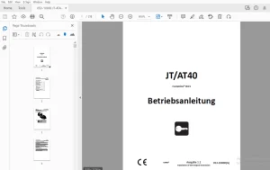 Ditch Witch JT/AT40 Cummins B4.5 Betriebsanleitung PDF