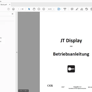 Ditch Witch JT Display IFM Betriebsanleitung 053-10064 PDF