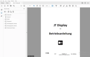 Ditch Witch JT Display IFM Betriebsanleitung 053-10064 (G) PDF