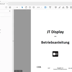 Ditch Witch JT Display IFM Betriebsanleitung 053-10064 (G) PDF