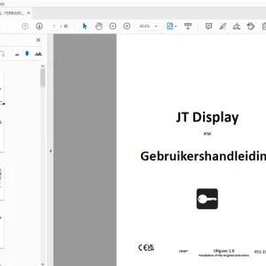 Ditch Witch JT Display IFM Gebruikershandleiding 053-10052 PDF