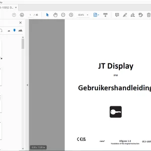 Ditch Witch JT Display IFM Gebruikershandleiding 053-10052 PDF