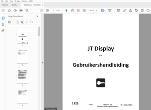 Ditch Witch JT Display IFM 053-10052 Gebruiksaanwijzing PDF