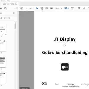 Ditch Witch JT Display IFM Gebruikershandleiding 053-10052 PDF