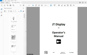 Ditch Witch JT Display IFM Operator Manual 053-10043 PDF