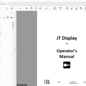 Ditch Witch JT Display IFM Operator’s Manual 053-10043 PDF