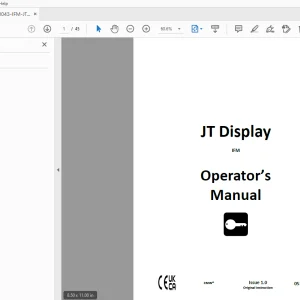 Ditch Witch JT Display IFM Operator’s Manual 053-10043 PDF