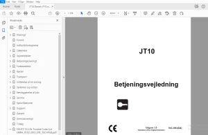 Ditch Witch JT10 Betjeningsvejledning 053-3062 (DA) PDF