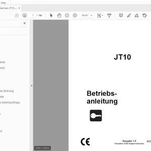 Ditch Witch JT10 Betriebsanleitung 053-2974 (G) PDF