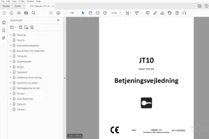 Ditch Witch JT10 Deutz TD2.9L4 Betjeningsvejledning 053-3264 PDF
