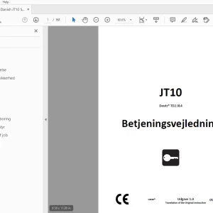 Ditch Witch JT10 Deutz TD2.9L4 Betjeningsvejledning 053-3264 PDF