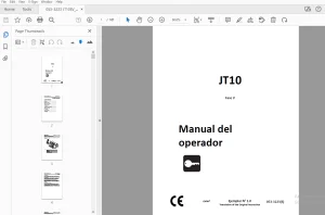 Ditch Witch JT10 Fase V Manual del operador 053-3223 (S) PDF