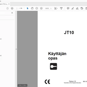 Ditch Witch JT10 Käyttäjän opas 053-3144 (FI) PDF