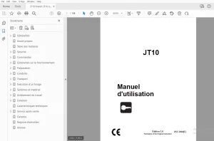 Ditch Witch JT10 Manuel d'utilisation 053-3004 (F) PDF