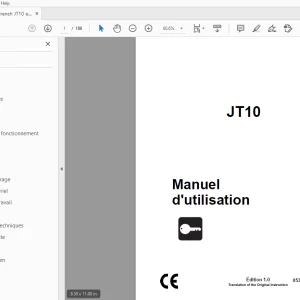 Ditch Witch JT10 Manuel d'utilisation 053-3004 (F) PDF