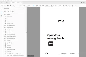 Ditch Witch JT10 Operatora rokasgrāmata 053-3160(LV) PDF