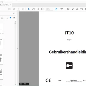 Ditch Witch JT10 Stage V Gebruikershandleiding - PDF