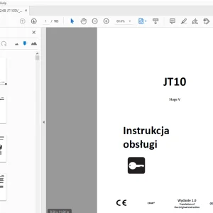 Ditch Witch JT10 Stage V Instrukcja obsługi 053-3248(PO) PDF