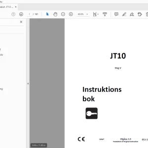 Ditch Witch JT10 Steg V Instruktions bok 053-3237 (SW) PDF