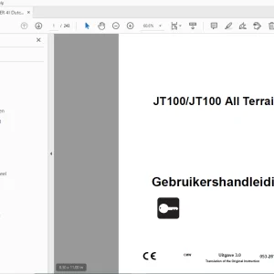 Ditch Witch JT100/JT100 All Terrain Gebruikershandleiding PDF