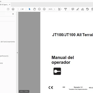 Ditch Witch JT100/JT100 All Terrain Manual del operador 053-2788(S) PDF