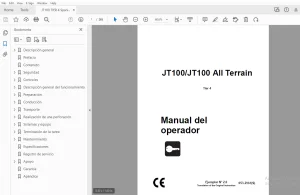 Ditch Witch JT100/JT100 All Terrain Tier 4 Manual del operador 053-2961 (S) PDF