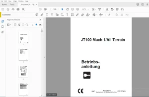 Ditch Witch JT100 Mach 1/All Terrain Betriebsanleitung 053-1376(G) PDF