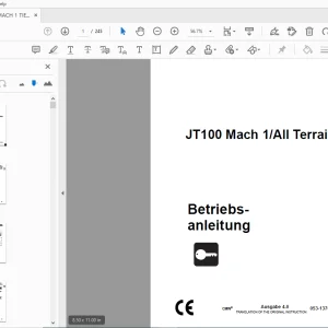 Ditch Witch JT100 Mach 1/All Terrain Betriebsanleitung 053-1376(G) PDF