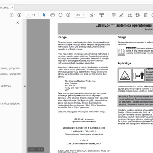 Ditch Witch JT100 Tier 4I DrillLok Sistemos Operatoriaus Instrukcija PDF
