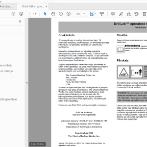 Ditch Witch JT100 Tier 4I DrillLok sistema Manuale dell'operatore PDF