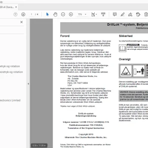 Ditch Witch JT100 Tier 4I DrillLok system Betjeningsvejledning PDF