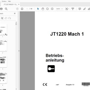 Ditch Witch JT1220 Mach 1 Betriebsanleitung 734-016 (G) PDF