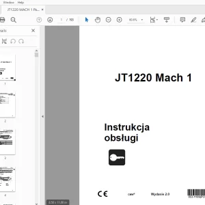 Ditch Witch JT1220 Mach 1 Instrukcja obsługi 053-1106 PDF