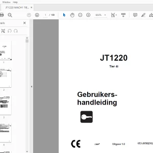 Ditch Witch JT1220 Tier 4i Gebruikershandleiding 053-2058(DU) (2)