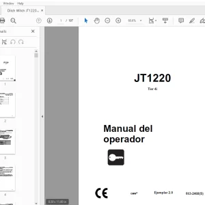 Ditch Witch JT1220 Tier 4i Manual del operador 053-2468 PDF