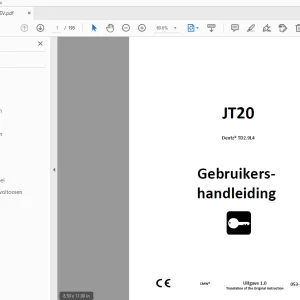 Ditch Witch JT20 Deutz TD2.9L4 Gebruikershandleiding 053-10022 PDF