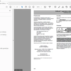 Ditch Witch JT20 DrillLok operatora rokasgrāmata 790-1110(LV) PDF