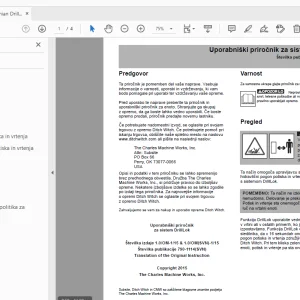 Ditch Witch JT20 DrillLok sistem Uporabniški priročnik 790-1114 PDF