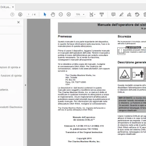 Ditch Witch JT20 DrillLok sistema Manuale dell'operatore 790-1109 PDF