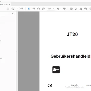 Ditch Witch JT20 Gebruikershandleiding 053-3027 (DU) PDF